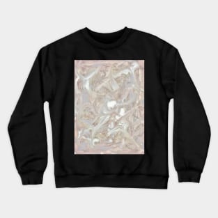 GREY PINK GOLD GLITTER MARBLE ABSTRACT DESIGN Crewneck Sweatshirt